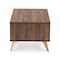Baxton Studio Edel Mid-Century Modern Walnut Brown and Gold Finished Wood Coffee Table 174-10959-Zoro - alternate 4